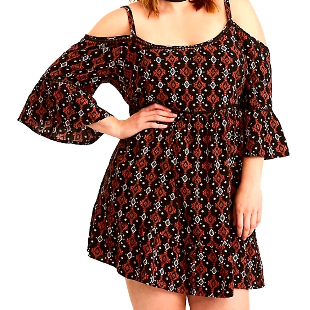 Torrid Geometric Tribal Dress